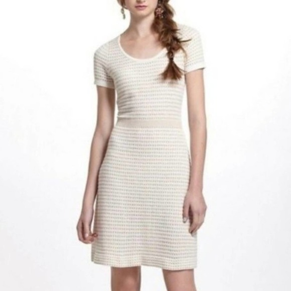 Sparrow by Anthropologie gilt grid sweater dress size L - Picture 8 of 9